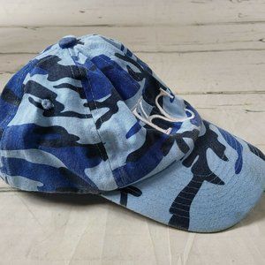 KC Kansas City Royals MLB Adjustable Blue Camo Baseball Cap